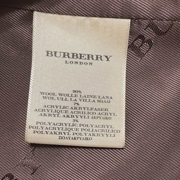 Burberry wool with fur classic coat - Picture 10 of 12